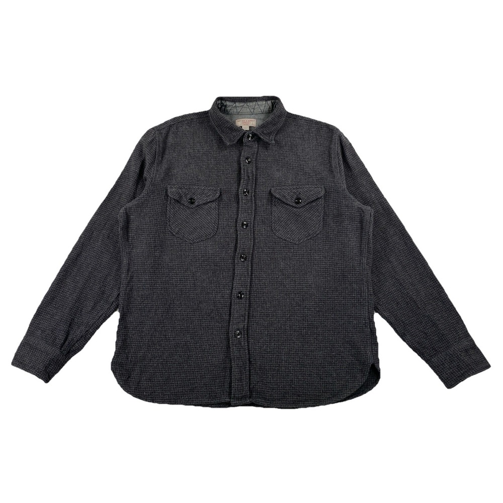 Wallace &‎ Barnes Flannel Shirt Button Up Gray Men's Large